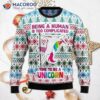 Be A Unicorn Ugly Christmas Sweater