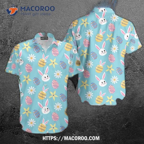 Beach Shirt Bunny Love Egg Happy Easter Day Hawaiian