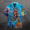 Beautiful Mermaids In The Ocean’s Blue Hawaiian Shirts