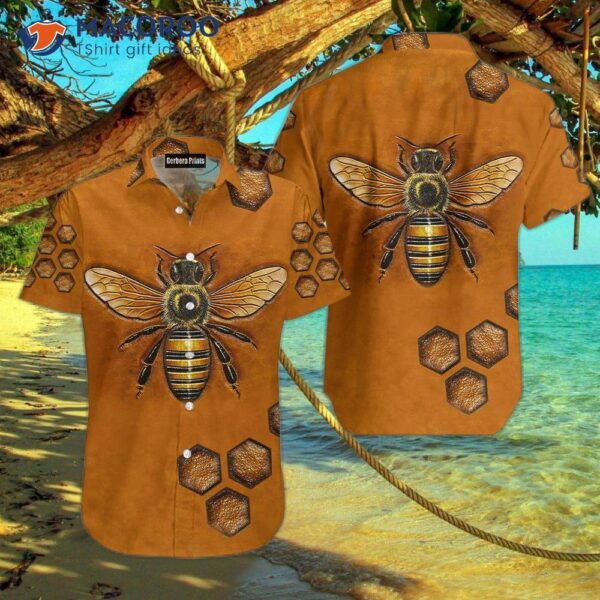 Beehive Orange Hawaiian Shirts