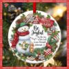 Believe In God Christmas Ceramic Ornament