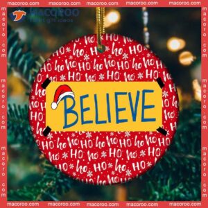 Believe In Ted Lasso Christmas Ceramic Ornament