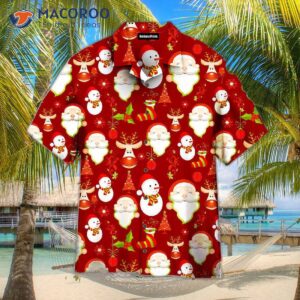 believe in the magic of christmas and red hawaiian shirts 0
