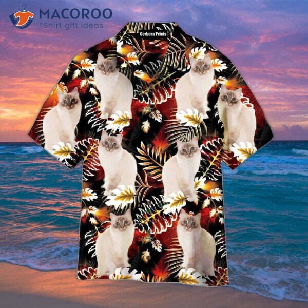 Bengal Cat Exotic Jungle Tropical Pattern Hawaiian Shirts