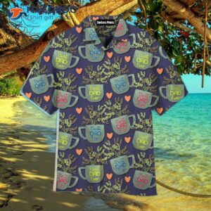 Best Dad Ever Pattern Purple Hawaiian Shirts