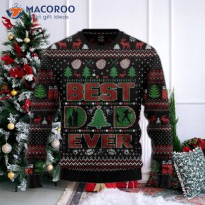 Best Dad Ever Ugly Christmas Sweater