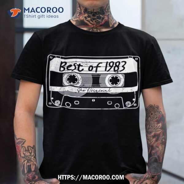 Best Of Retro 1983 Mixtape Cassette Graphic 39. Birthday Shirt