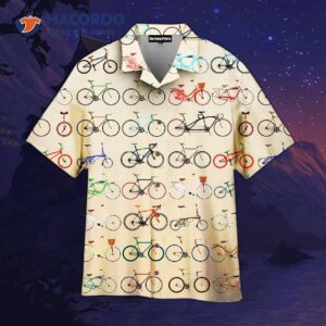 Bicycle Tropical-yellow Patterned Hawaiian Shirts