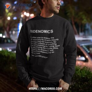 bidenomics definition bidenflation political c shirt sweatshirt 1