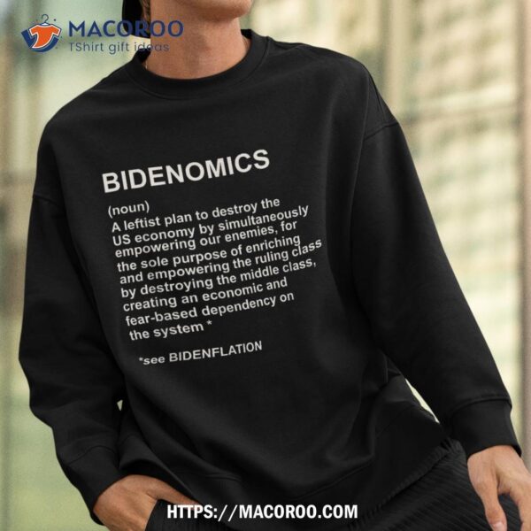 Bidenomics Definition Bidenflation Political (c) Shirt