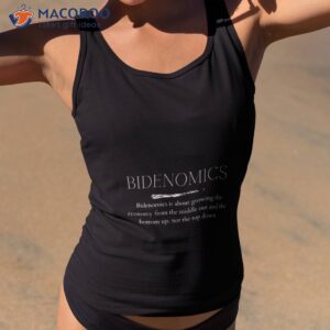 Bidenomics White Text Political Design Shirt