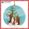 Biewer Terrier Christmas Ceramic Ornament