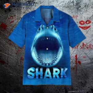 Big Blue Shark Hawaiian Shirts