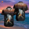Bigfoot Camping Black Primitive Man Hawaiian Shirt