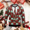 Bigfoot Camping Ugly Christmas Sweater