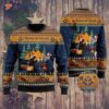 Bigfoot Camping Ugly Christmas Sweater