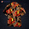 Bigfoot Cool Red Hawaiian Shirt