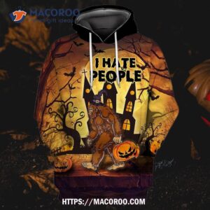 Bigfoot Funny Halloween All Over Print 3D Hoodie, Best Halloween Gifts