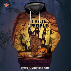 Bigfoot Funny Halloween All Over Print 3D Hoodie , Halloween Gifts For Boyfriend