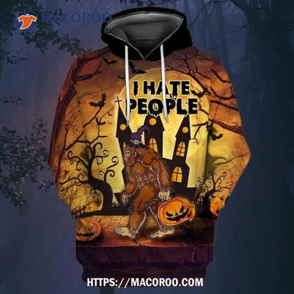 Bigfoot Funny Halloween All Over Print 3D Hoodie , Halloween Gifts For Boyfriend