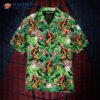 Bigfoot Loves Baseball And Green Hawaiian Shirts