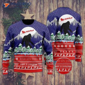 Bigfoot Merry Christmas Ugly Sweater