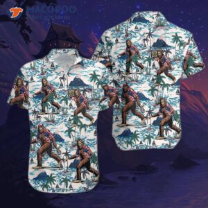 Bigfoot Tropical Hawaiian Shirts