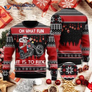 Biker Motorcycle Lover’s Ugly Christmas Sweater