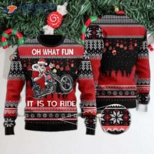 Biker Motorcycle Lover Ugly Christmas Sweater