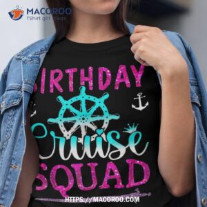 birthday cruise squad king crown sword cruise boat party shirt tshirt