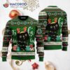 Black Cat Fala-lala Ugly Christmas Sweater