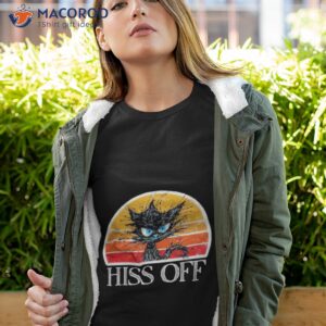 Black Cat Hiss Off Vintage Shirt