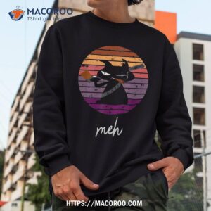 black cat meh cat retro cats shirt sweatshirt 1