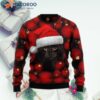 Black Cat Ornament Ugly Christmas Sweater