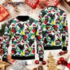 Black Cat With Christmas Balls Ugly Sweater