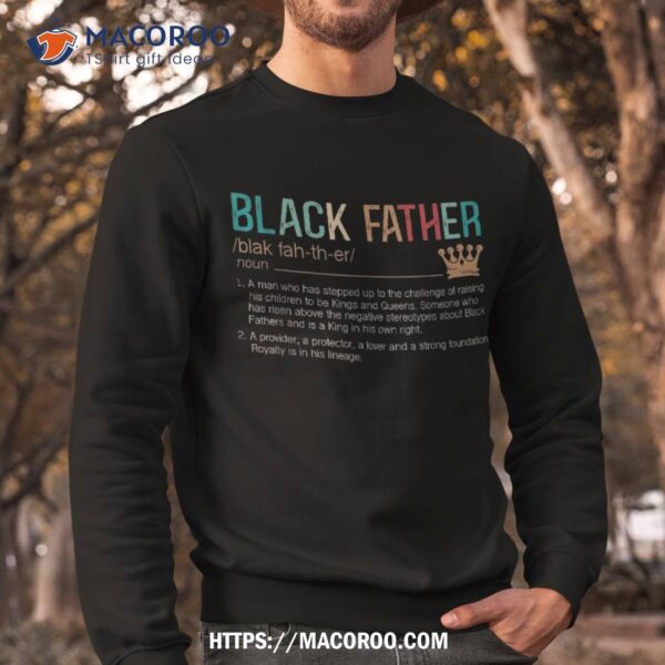 Black Father Noun Day Gifts Classic Shirt