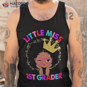 black girl back to school little miss 1st grader girls kids shirt tank top