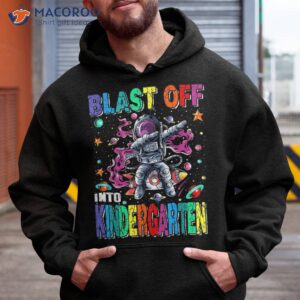 blast off into kindergarten rocket back to school shirt hoodie