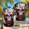 Blood Skull Viking Hawaiian Shirts