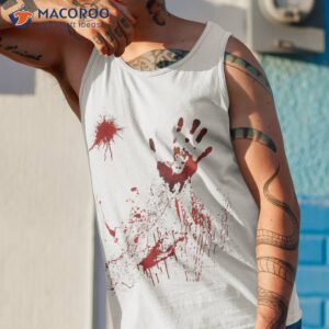 bloody shirt for halloween tank top 1