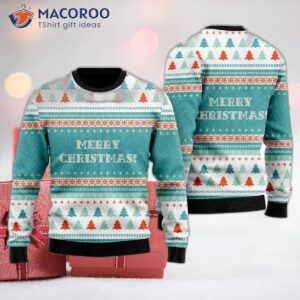 Blue Scandinavian-style Ugly Christmas Sweater