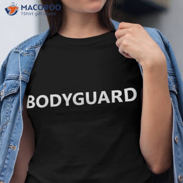 Bodyguard Job Uniform Costume Party Outfit Funny Halloween Shirt