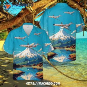 Boeing 727-100 Alaska Golden Nugget Airliner Hawaiian Shirt