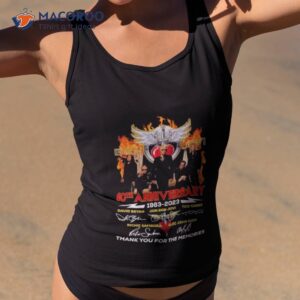 Bon Jovi 40th Anniversary 1983 – 2023 Signature Character Thank You For The Memories Shirt