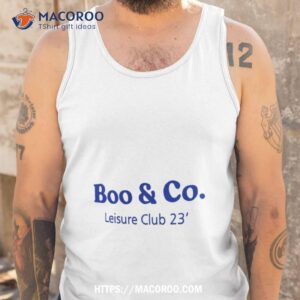 boo and co leisure club 23 shirt tank top