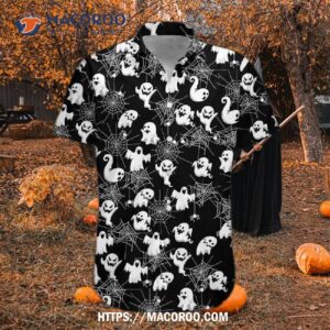 Boo Halloween All Over Print 3D Hoodieed Hawaiian Shirts, Halloween Gifts For Tweens