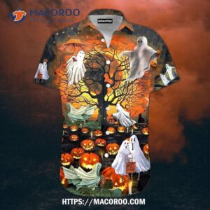 Boo Halloween Hawaiian Shirts, Halloween Birthday Gifts For Her