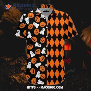 Boo Pumpkin Halloween Orange Hawaiian Shirts, Gifts For Halloween Lovers