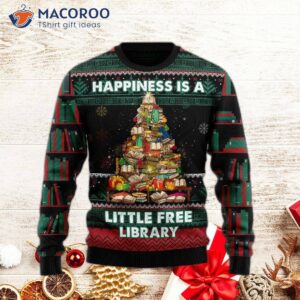 Book A Free Library Ugly Christmas Sweater