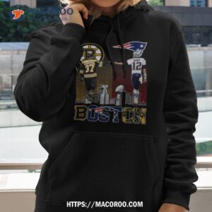 Boston Bruins Bergeron And New England Patriot Tom Brady Champions Shirt 1 boston bruins bergeron and new england patriot tom brady champions shirt hoodie